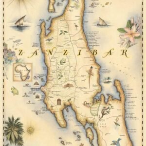 Zanzibar, Tanzania Map